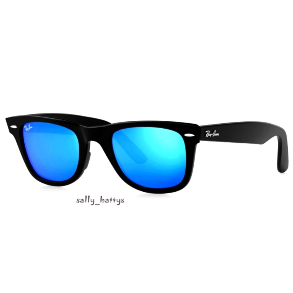 RayBan (Store Display) Wayfarer Blue Mirror RB2140 - Picture 1 of 17